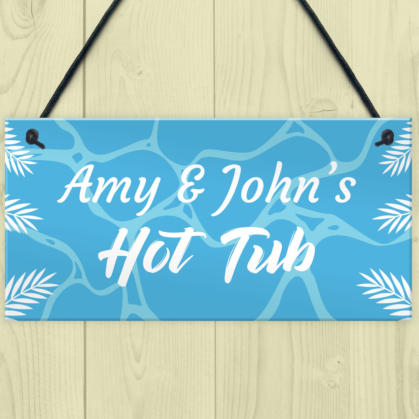 Personalised Hot Tub Plaques Novelty Hot Tub Accessories Garden