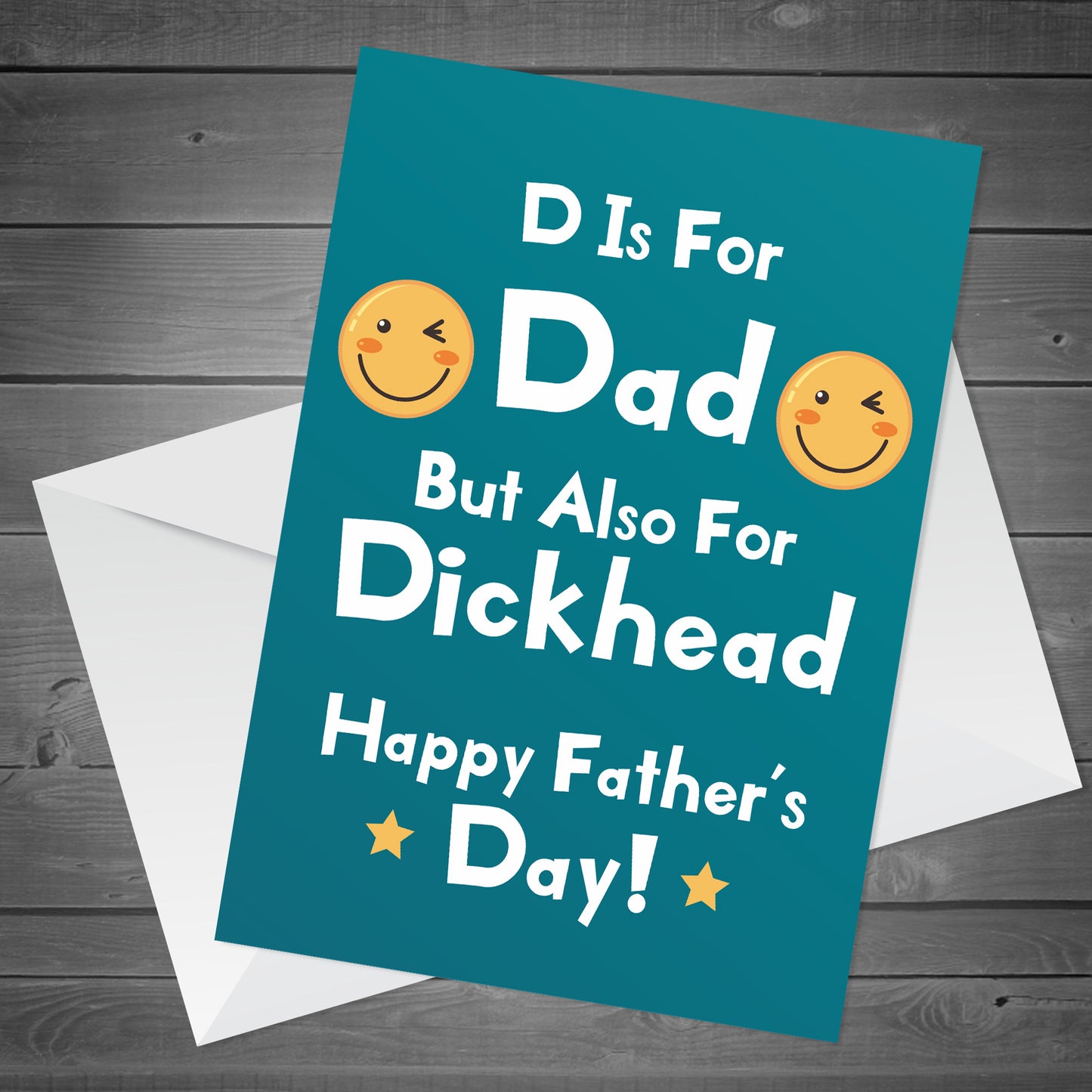 Rude Fathers Day Card From Daughter Son Funny Card For Dad