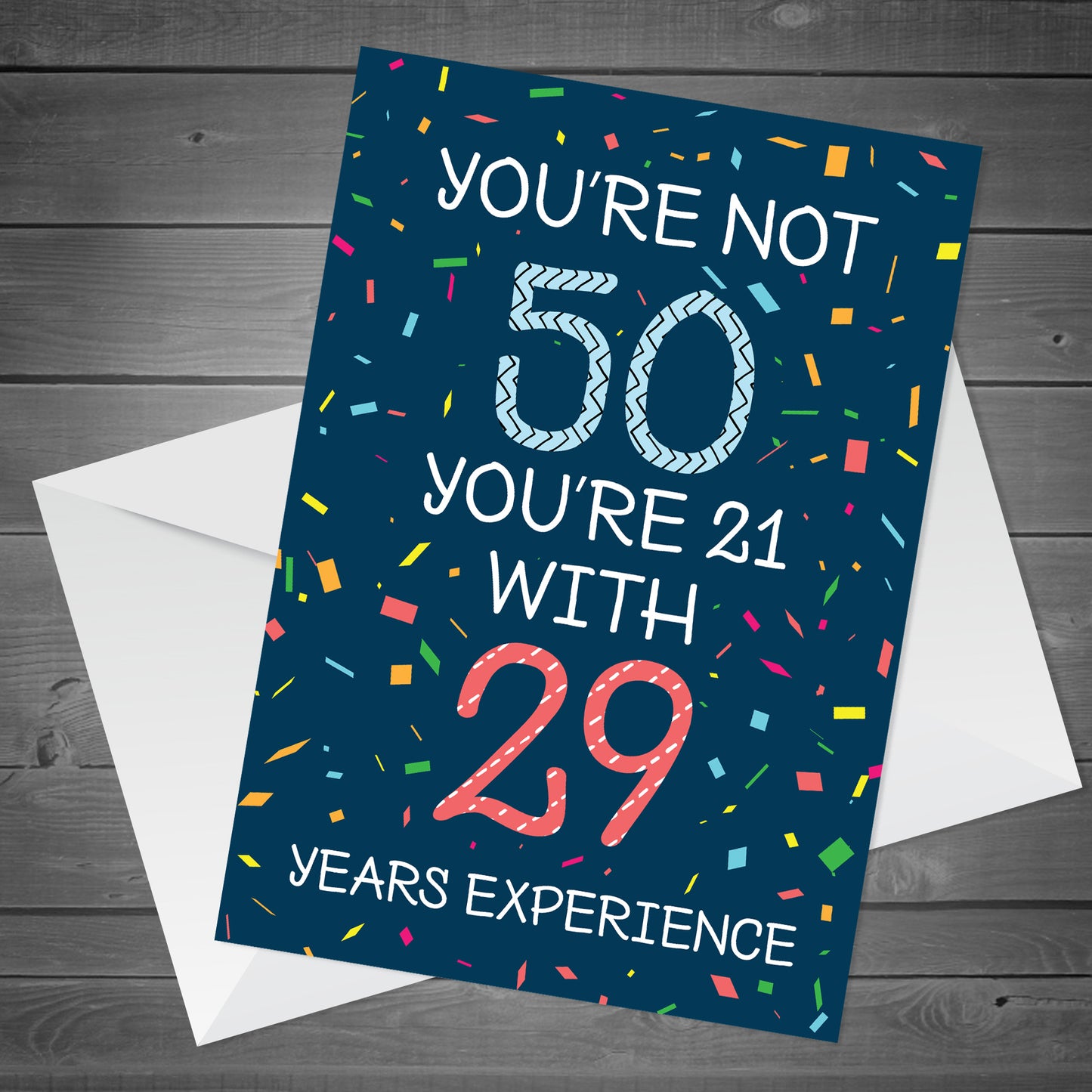 Quirky Funny 50th Birthday Card Novelty Friend Mum Dad Auntie