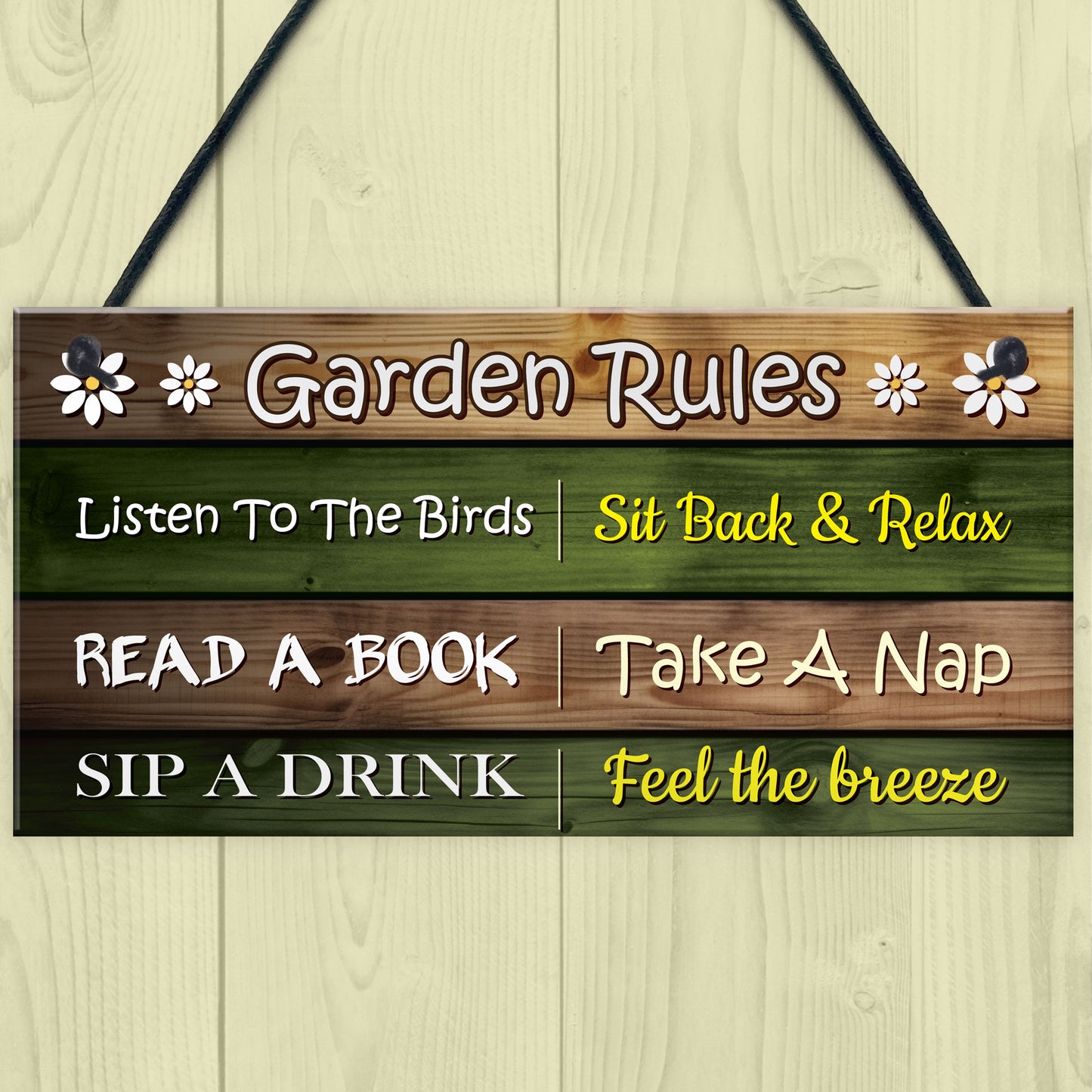 Garden Rules Sign Outdoor Garden Shed Plaques Funny Outdoors