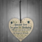 1st Birthday Baby Boy Wooden Heart Plaque Gift For Son