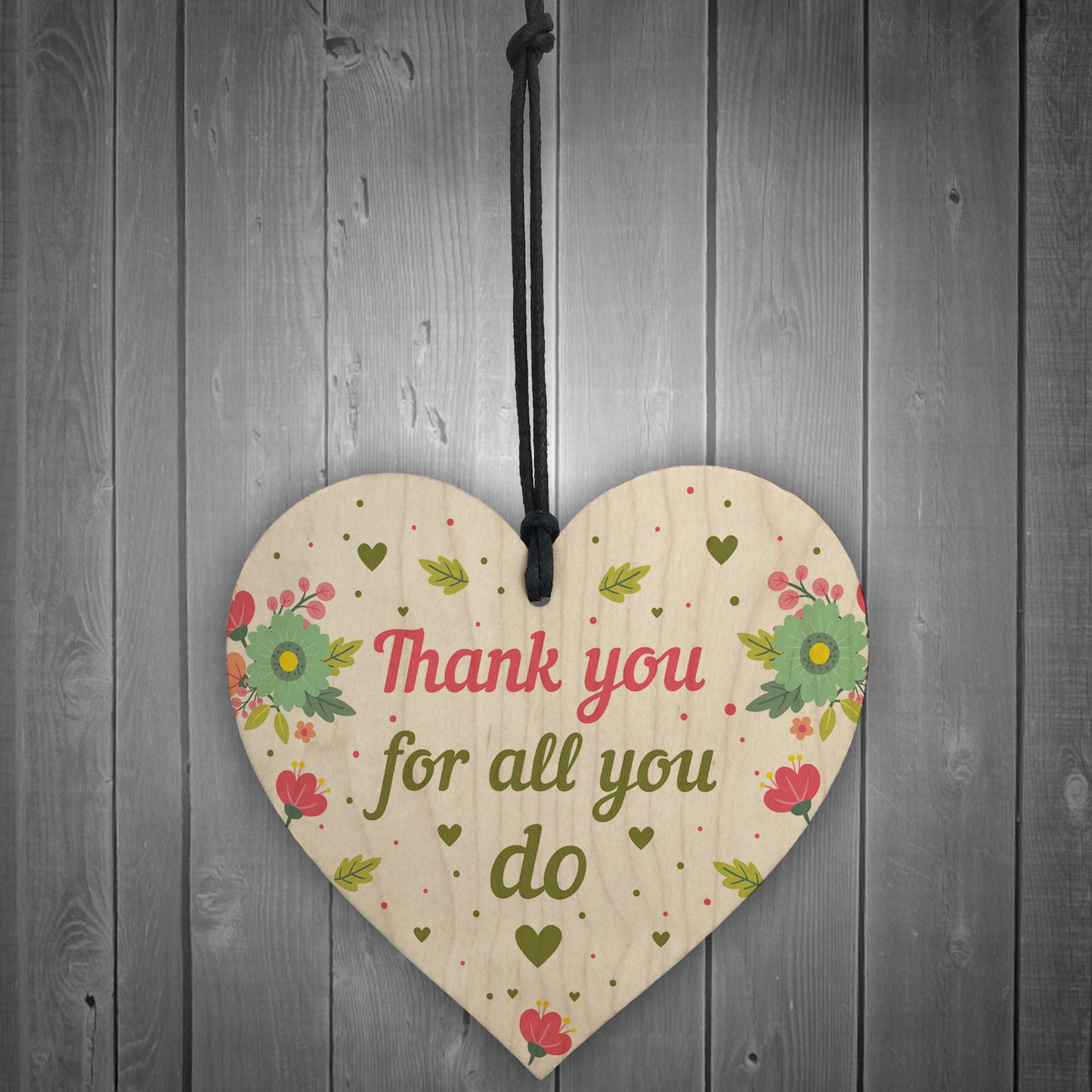 Thank You For All You Do Wood Heart Thank You Teacher Volunteer