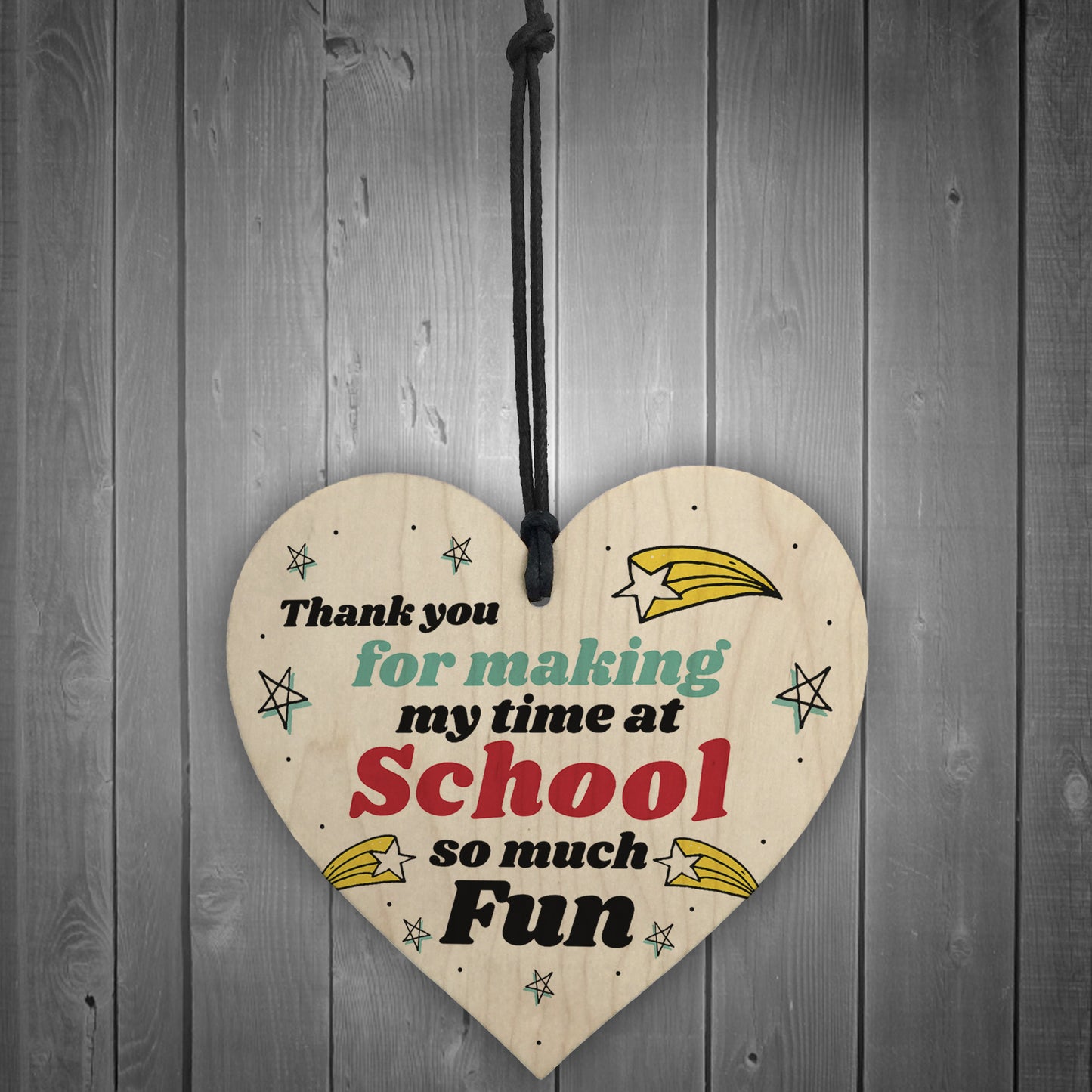 Thank You Gift for Nursery Teacher Leaving Pre School Wood Heart