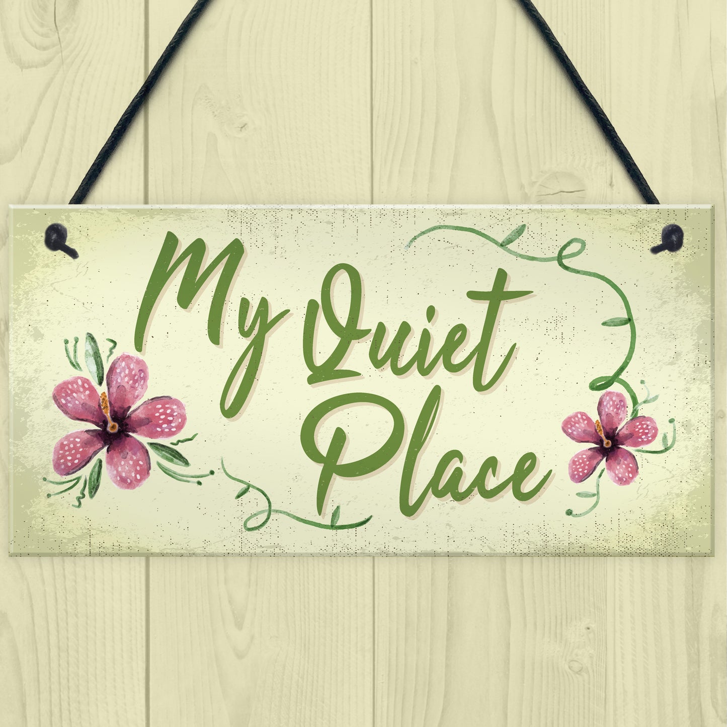 Quiet Place Garden Sign Shed SummerHouse Plaque MUM NAN Gift