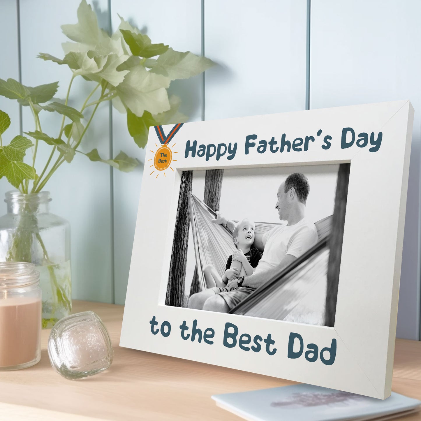 Fathers Day Gift For The Best Dad Photo Frame Wood Dad Gifts