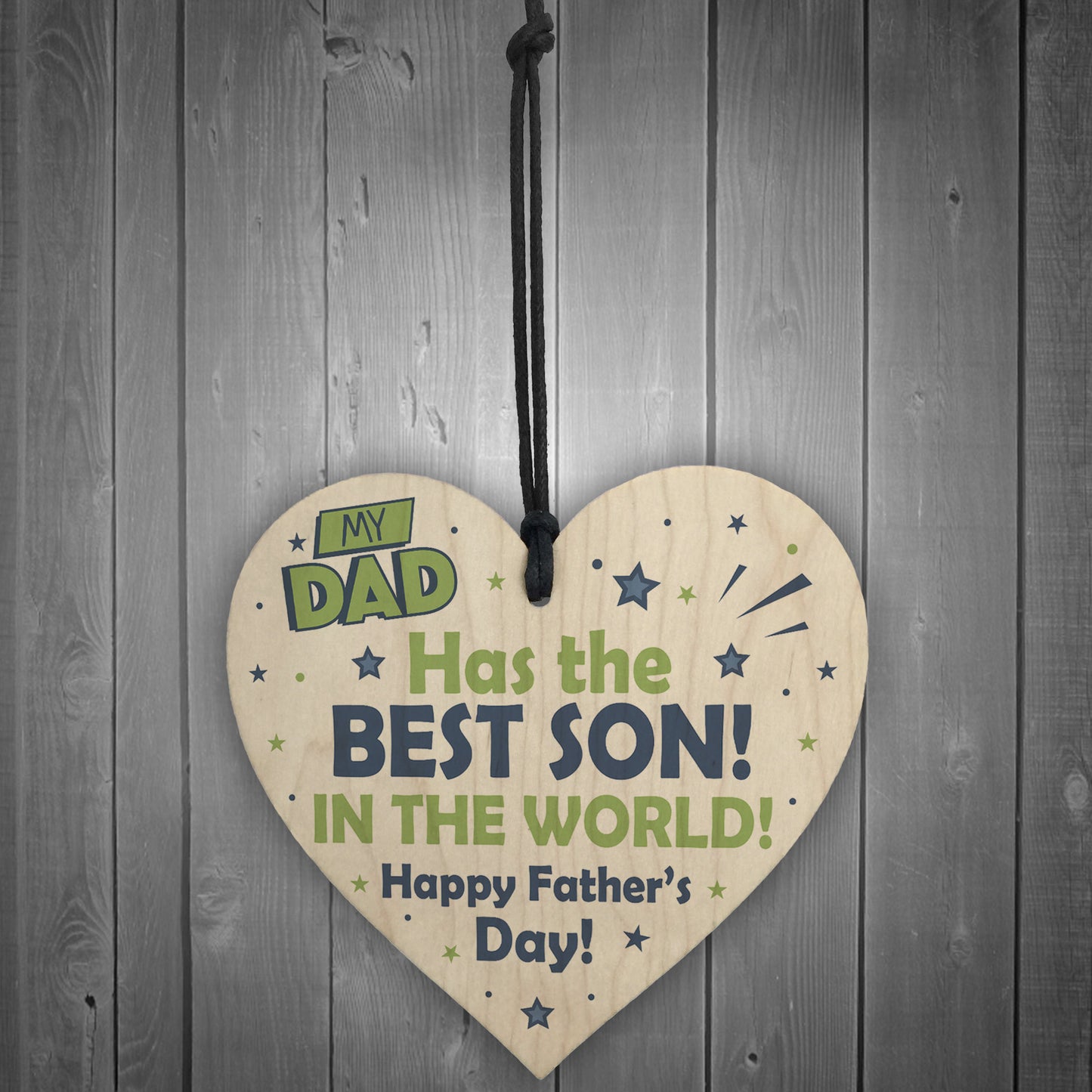 Fathers Day Gifts Wooden Heart Sign Novelty Gift For Dad