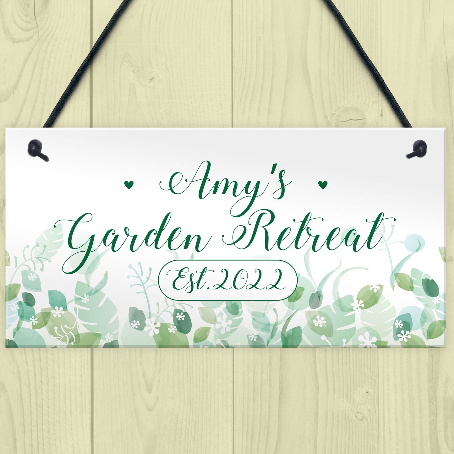 Personalised Garden Signs And Plaques GARDEN RETREAT Summerhouse