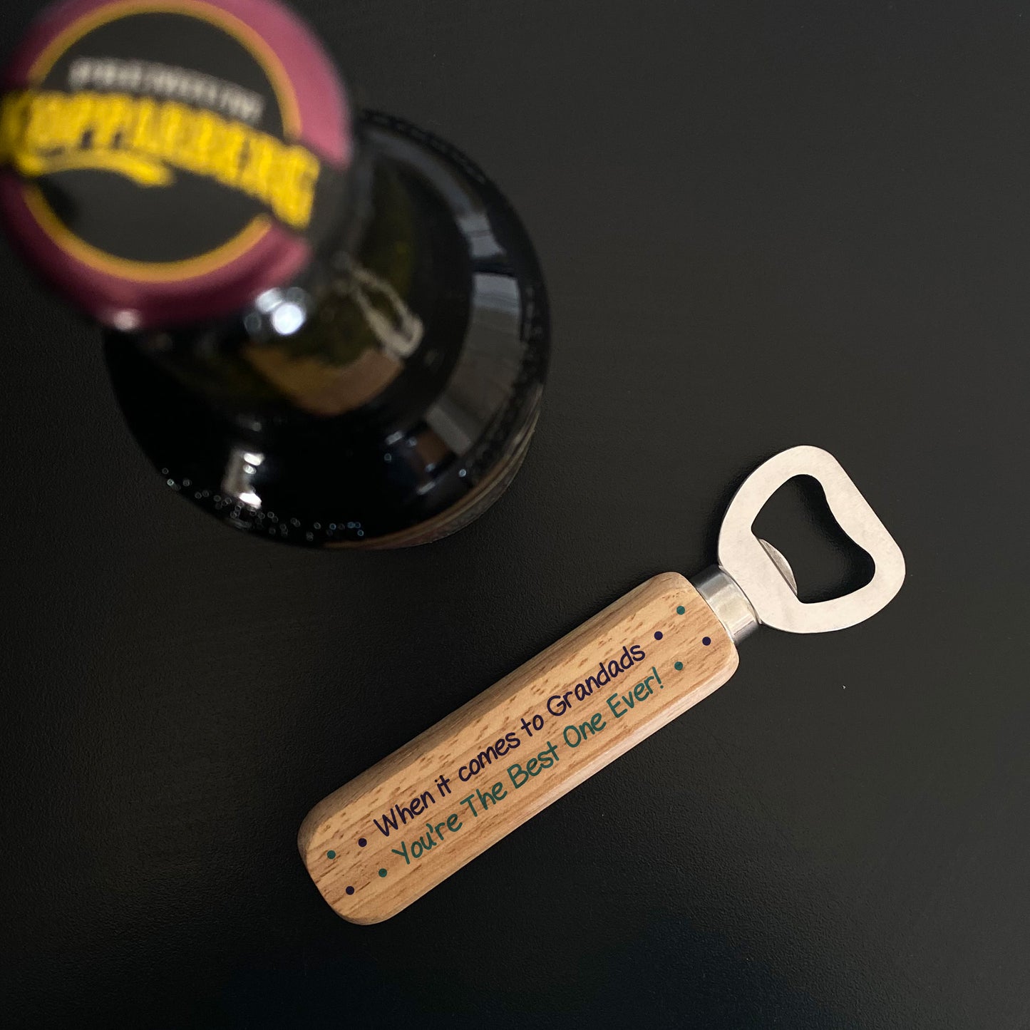 Fathers Day Gifts For Grandad Wood Bottle Opener Birthday Gift