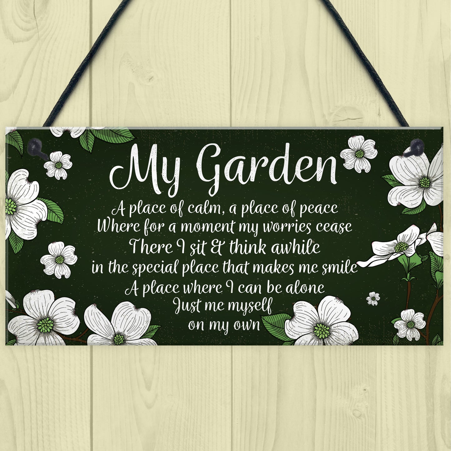 Novelty Hanging Garden Plaque Present Home Fence Shed Sign