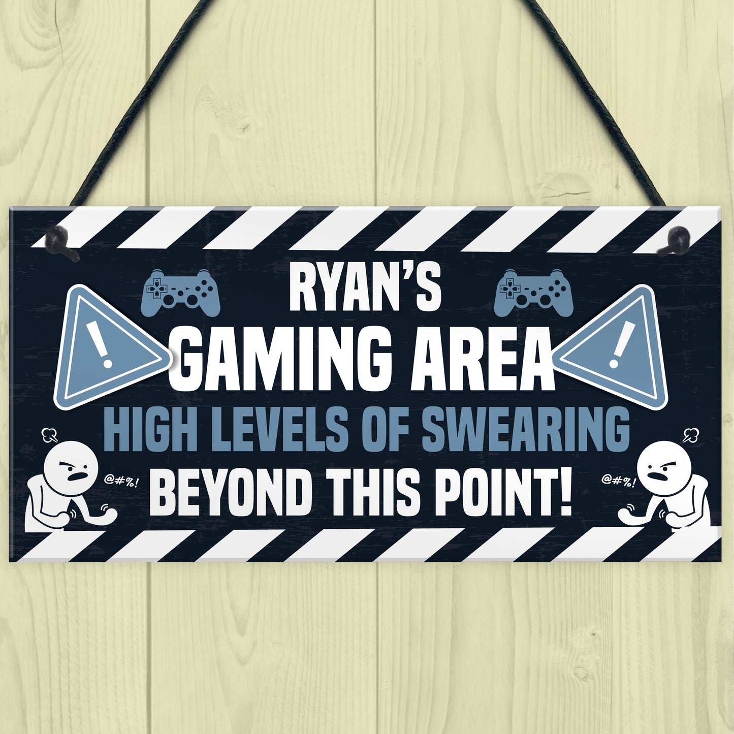 Personalised GAMING AREA Sign Bedroom Man Cave Sign