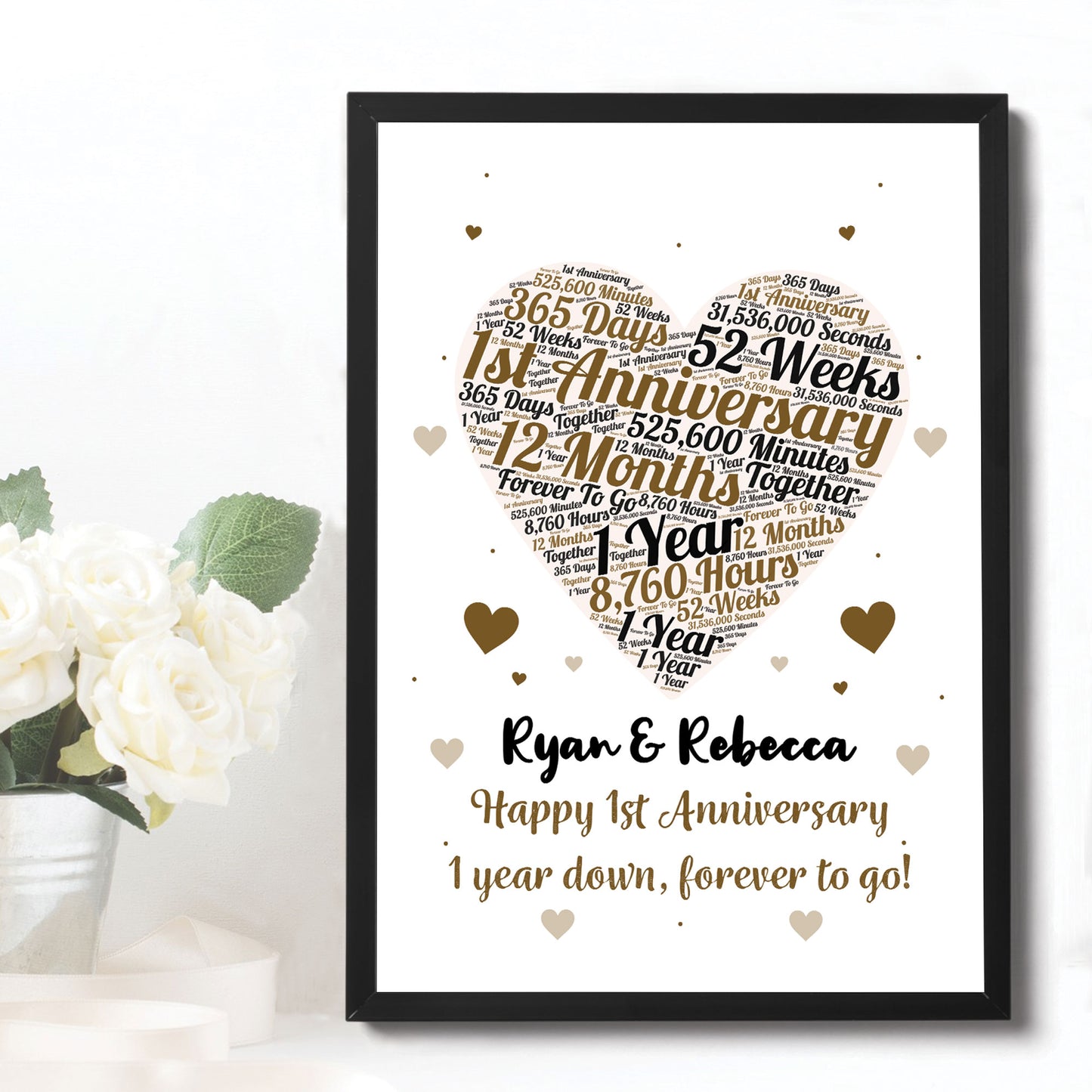 1st Anniversary Gift Wedding Anniversary Gift For Husband Wife