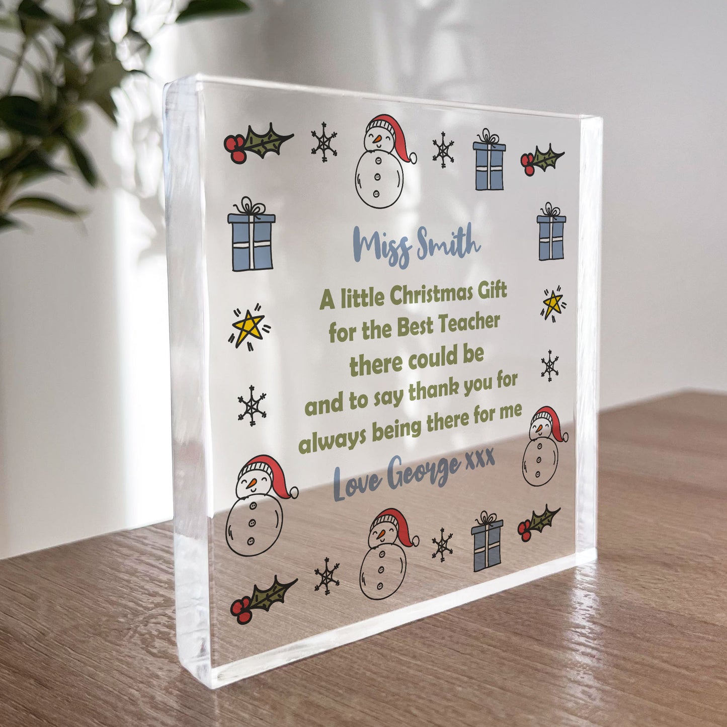 Best Teacher Gifts For Christmas Personalised Teacher Gifts
