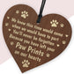 Dog Sign Pet Memorial Wooden Christmas Tree Decoration Bauble