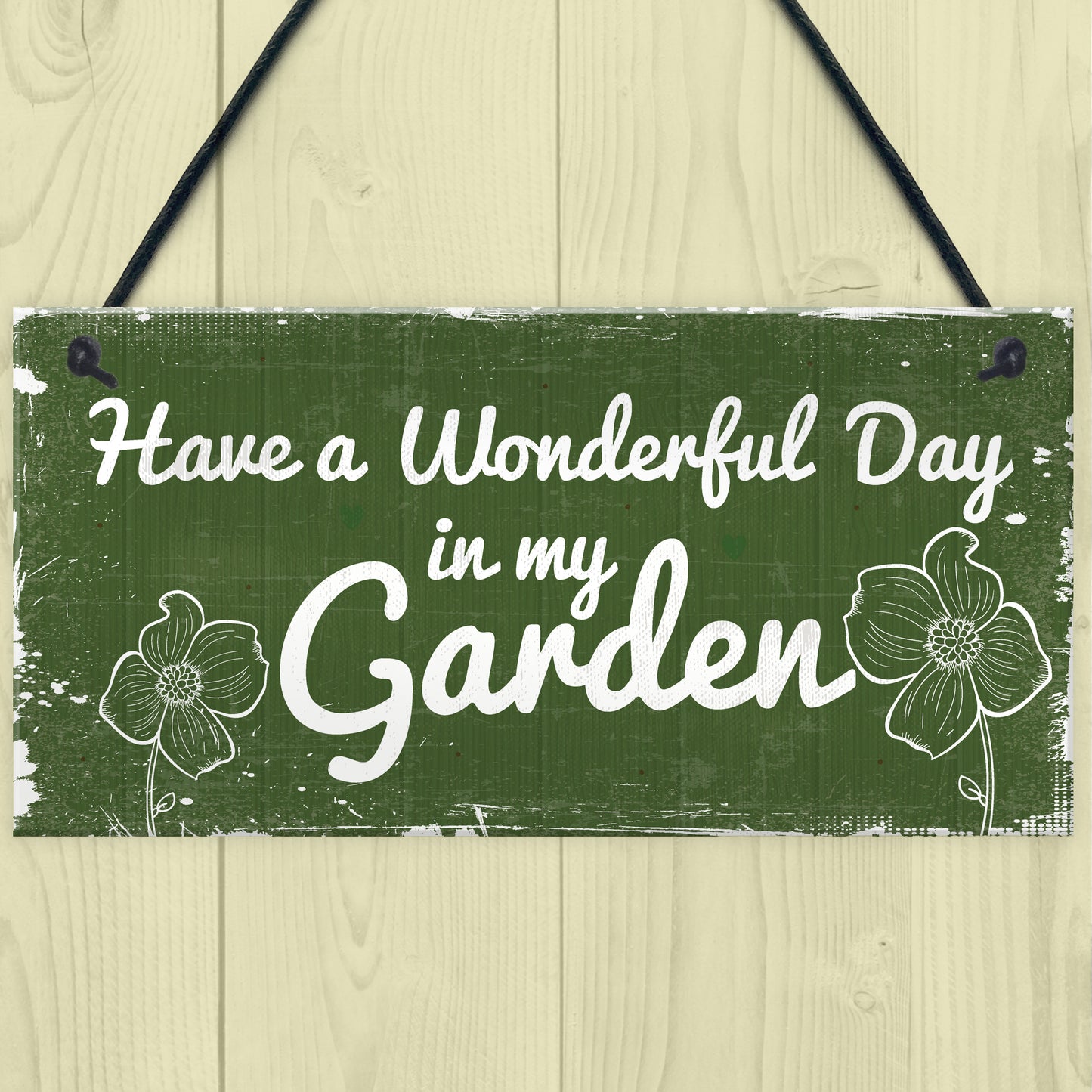 Wall Door Gate Garden Sign Hanging Garden Shed SummerHouse GIFT