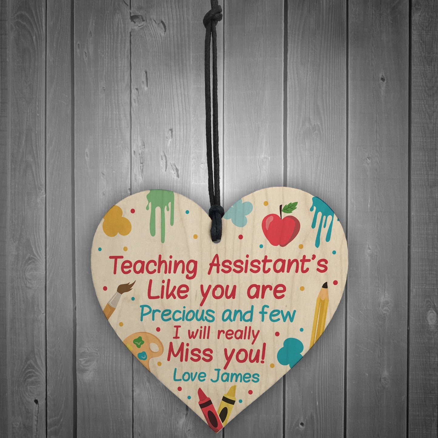 Personalised Thank you Teaching Assistant Gift Poem School