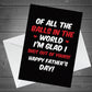 Funny Rude Fathers Day Card For Dad A6 Card Joke Dad Card