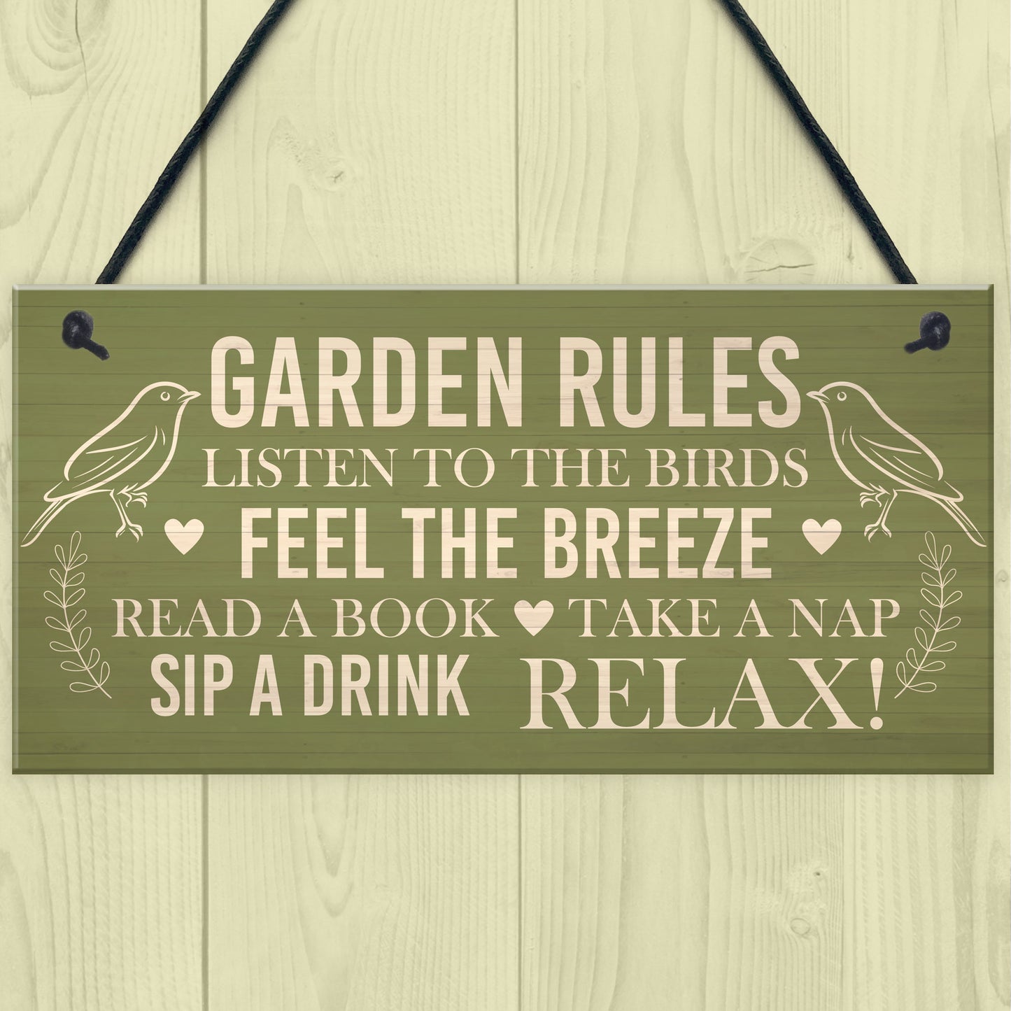 Outdoor Plaques For Garden Garden Rules Sign Novelty Friendship