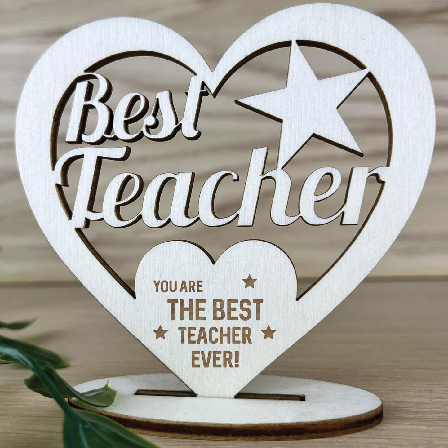 Thank You Teacher Gifts Engraved Heart Best Teacher Gifts School