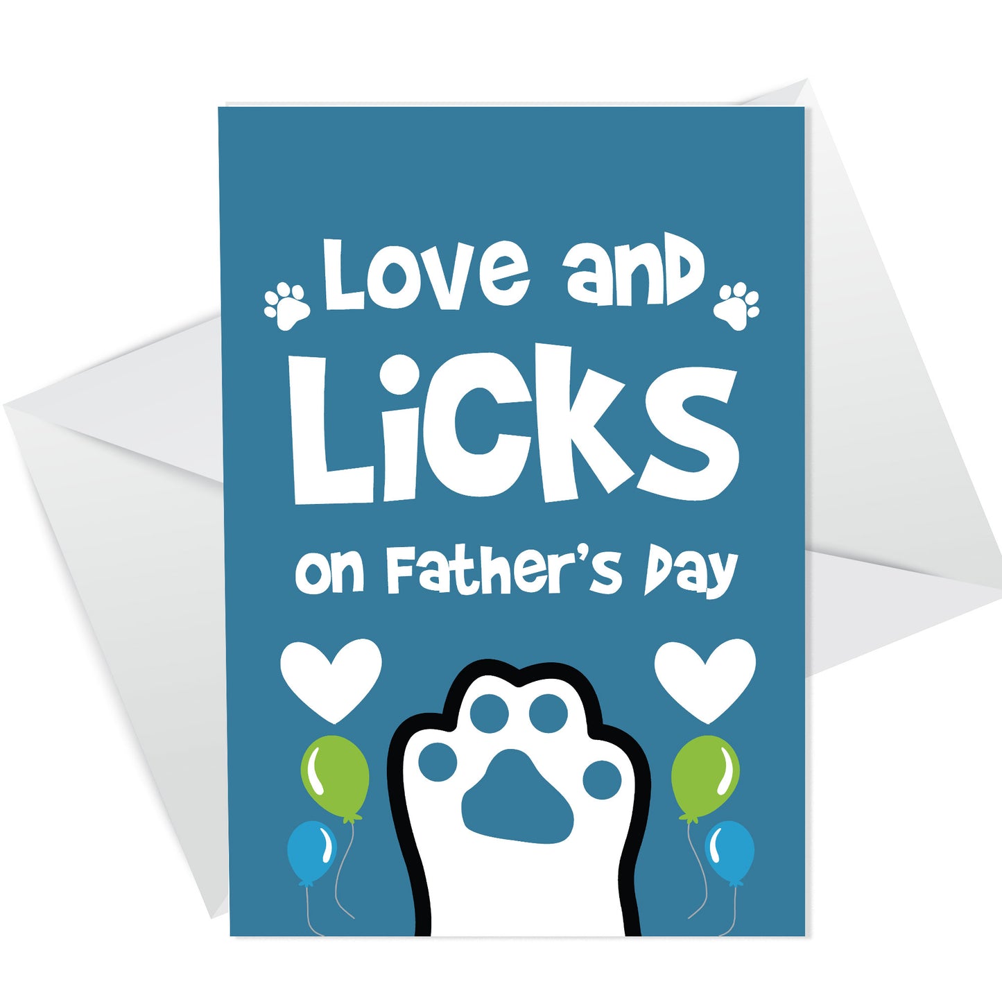 Fathers Day Gift From The Dog Funny Fathers Day Card From Pet