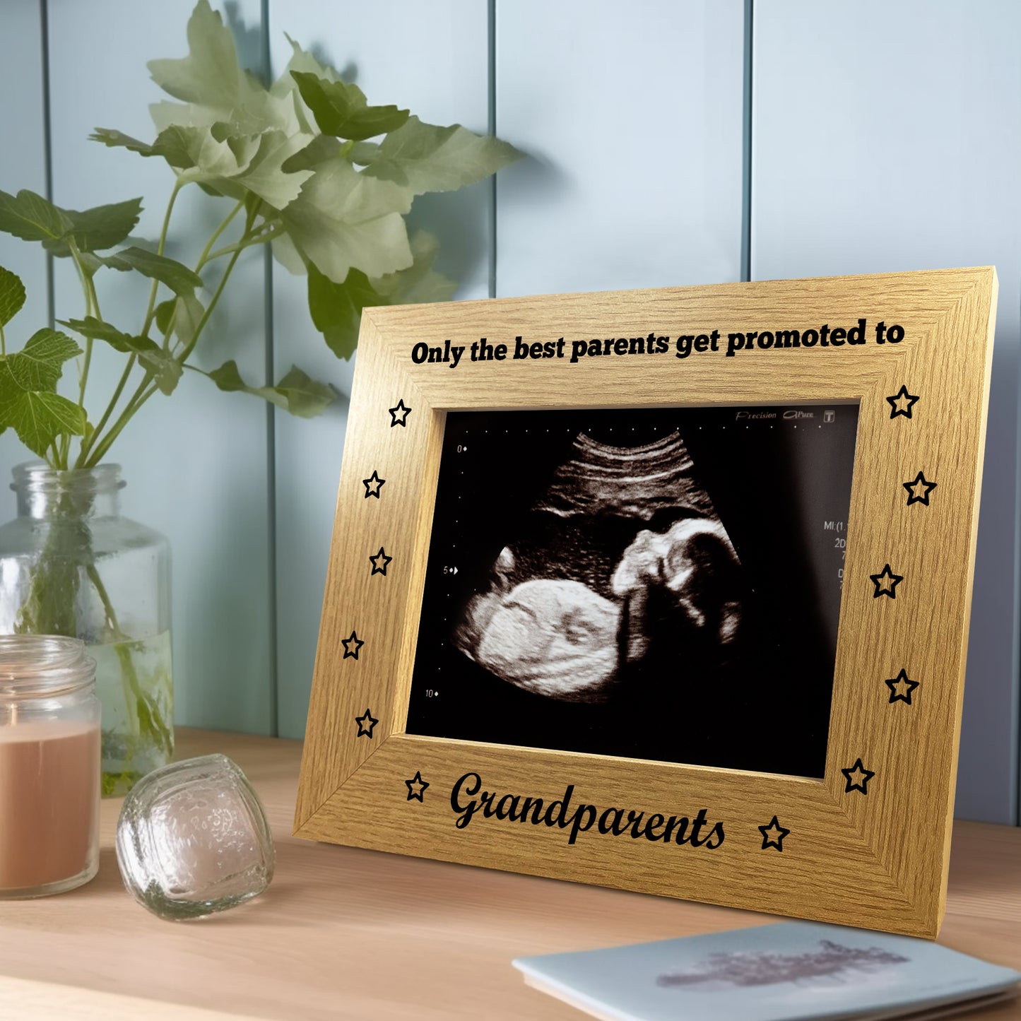 Promoted To Grandparents Photo Frame Baby Announcement Gift