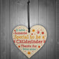 Thank You Childminder Gifts Wood Heart Leaving Gift Babysitter