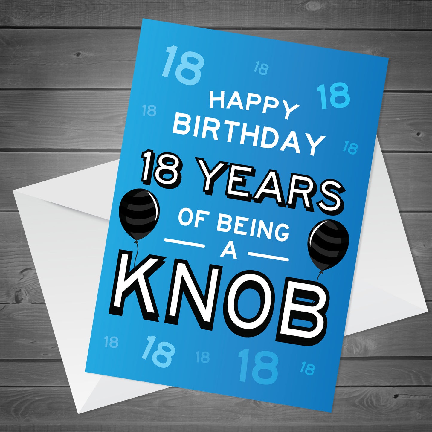 Funny 18th Birthday Card For Friend Brother Son Rude Birthday