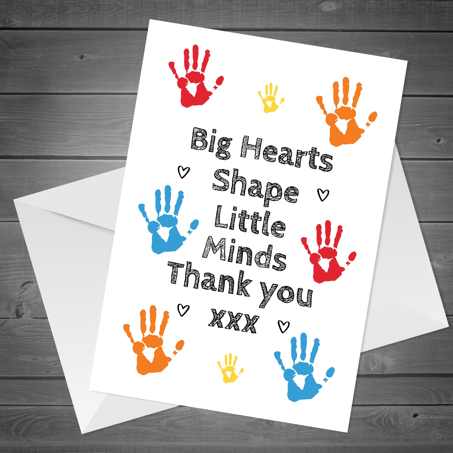 Thank You Gift Card For Teacher Leaving School Nursery Card