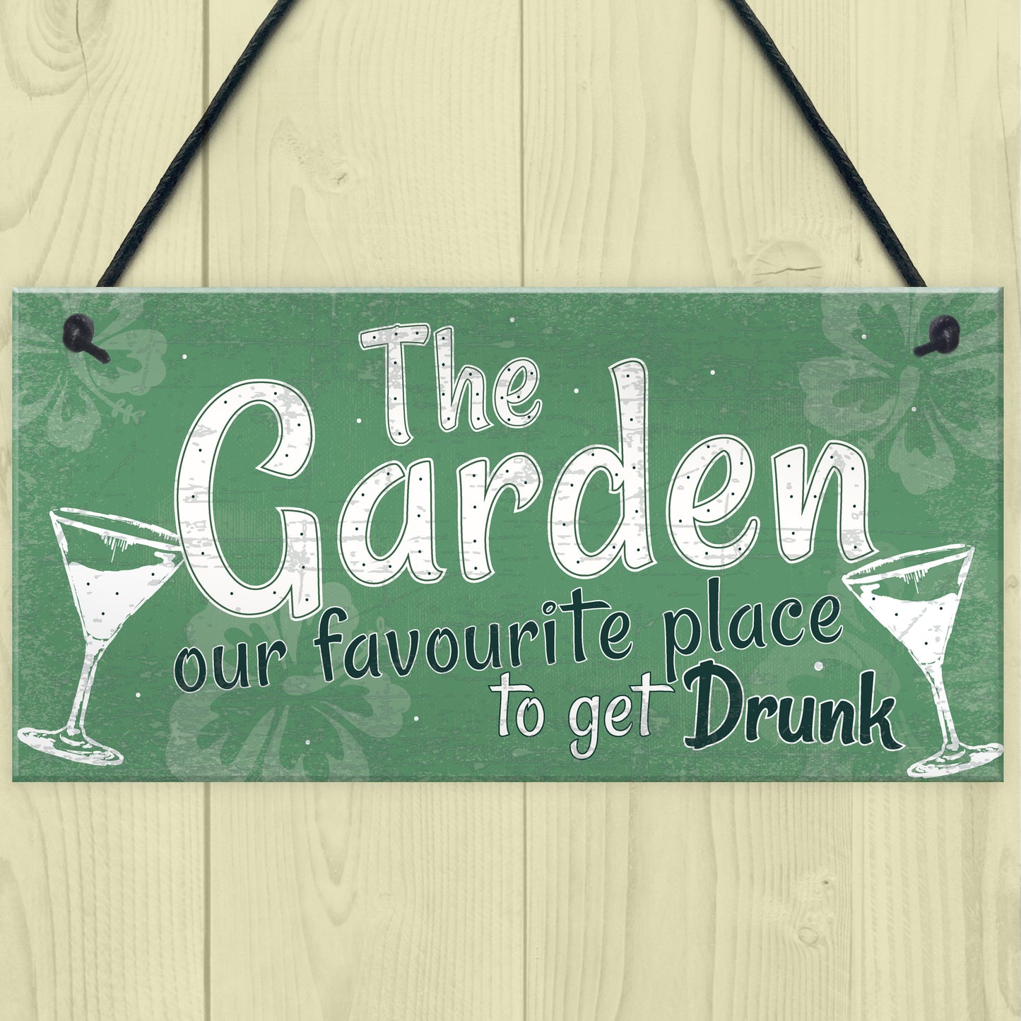 Funny The Garden Sign Alcohol Plaque Shed SummerHouse Gift