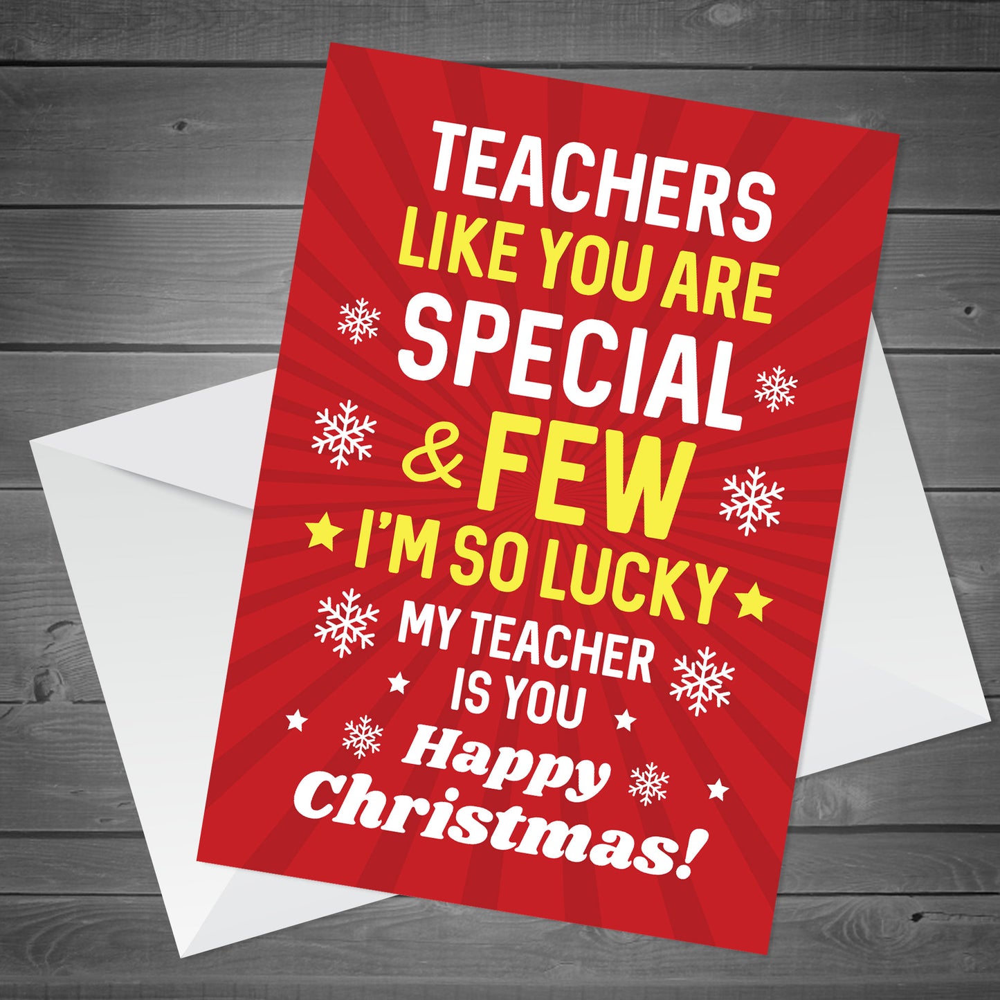 Christmas Card For Teacher Happy Christmas Cards Nursery Teacher