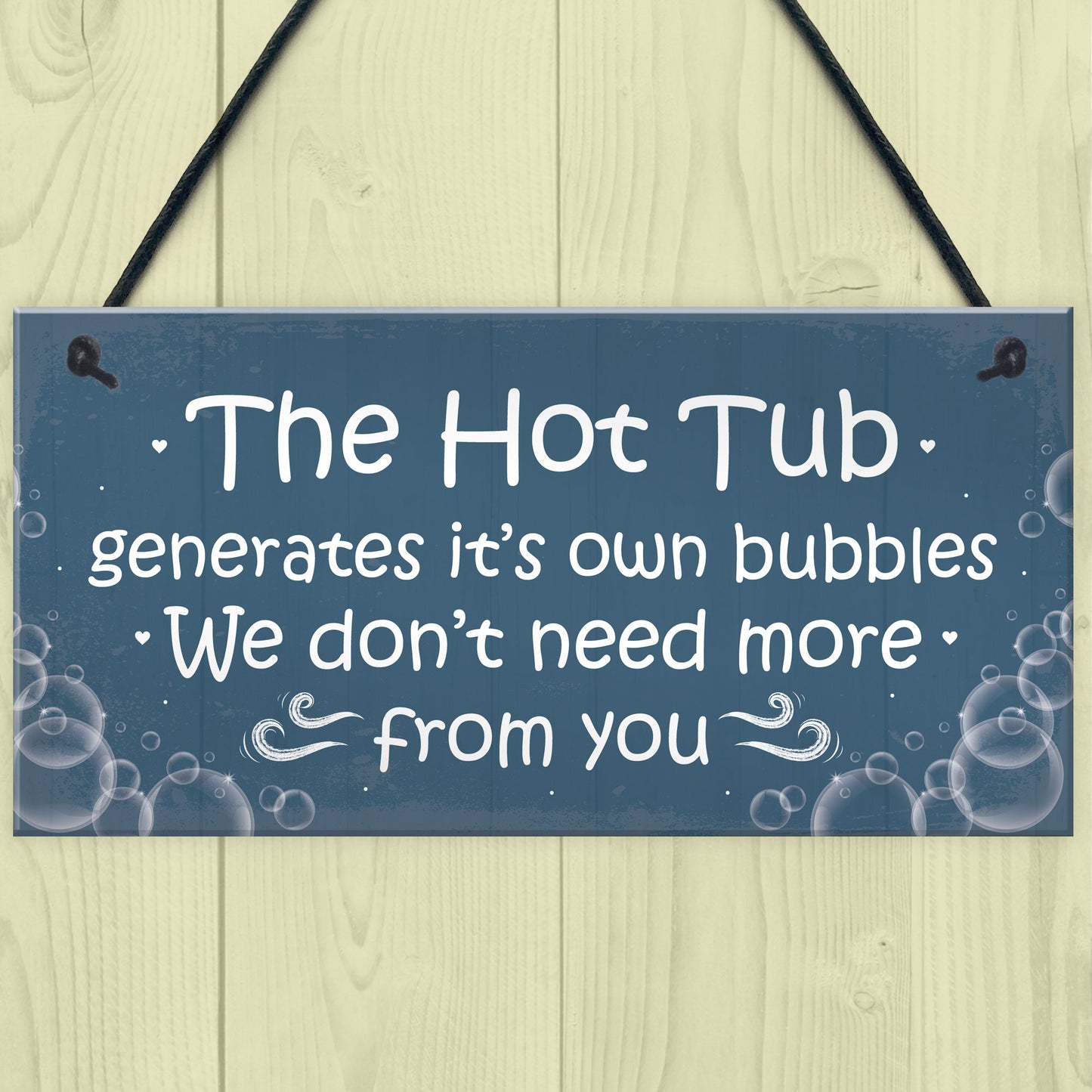 Funny Novelty Hot Tub Sign Garden Plaque Home Decor Sign