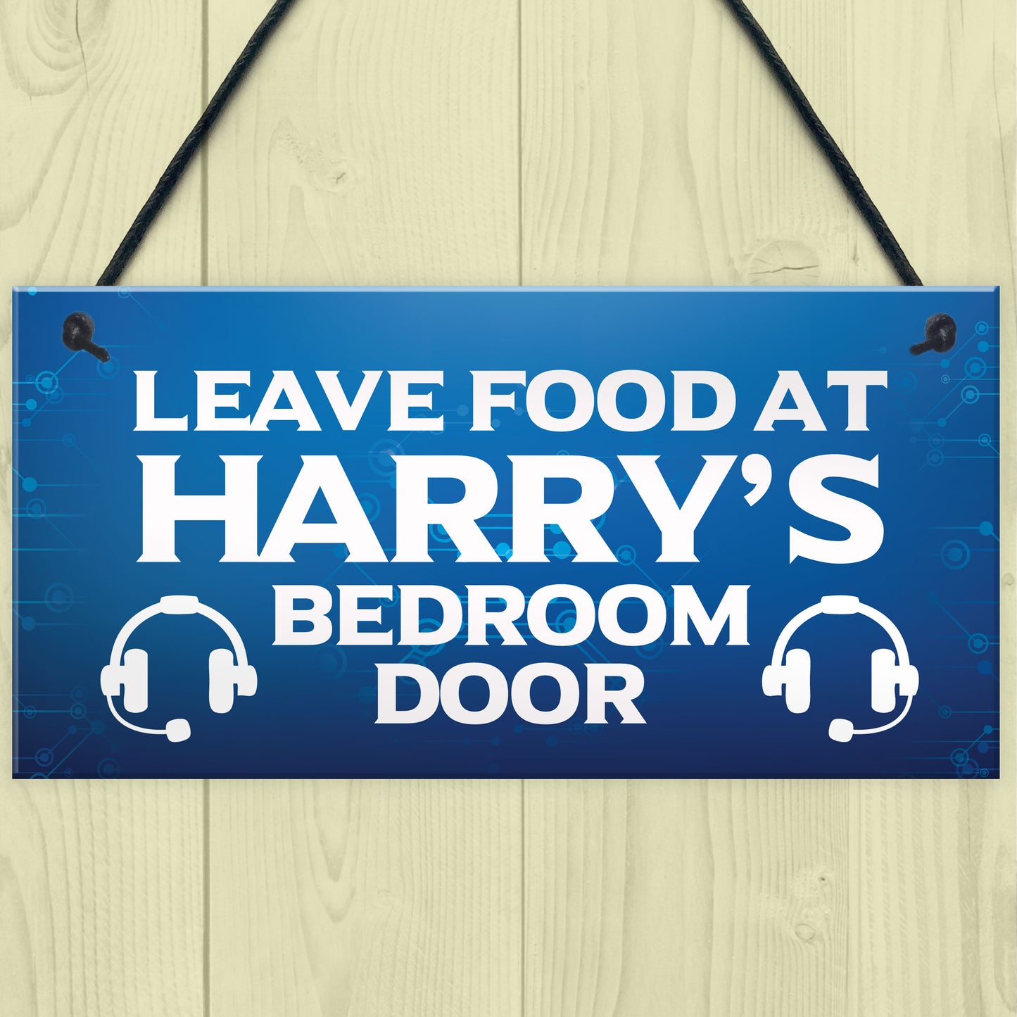 GamingBoys Bedroom Door Sign Novelty Gamer Gift For Son