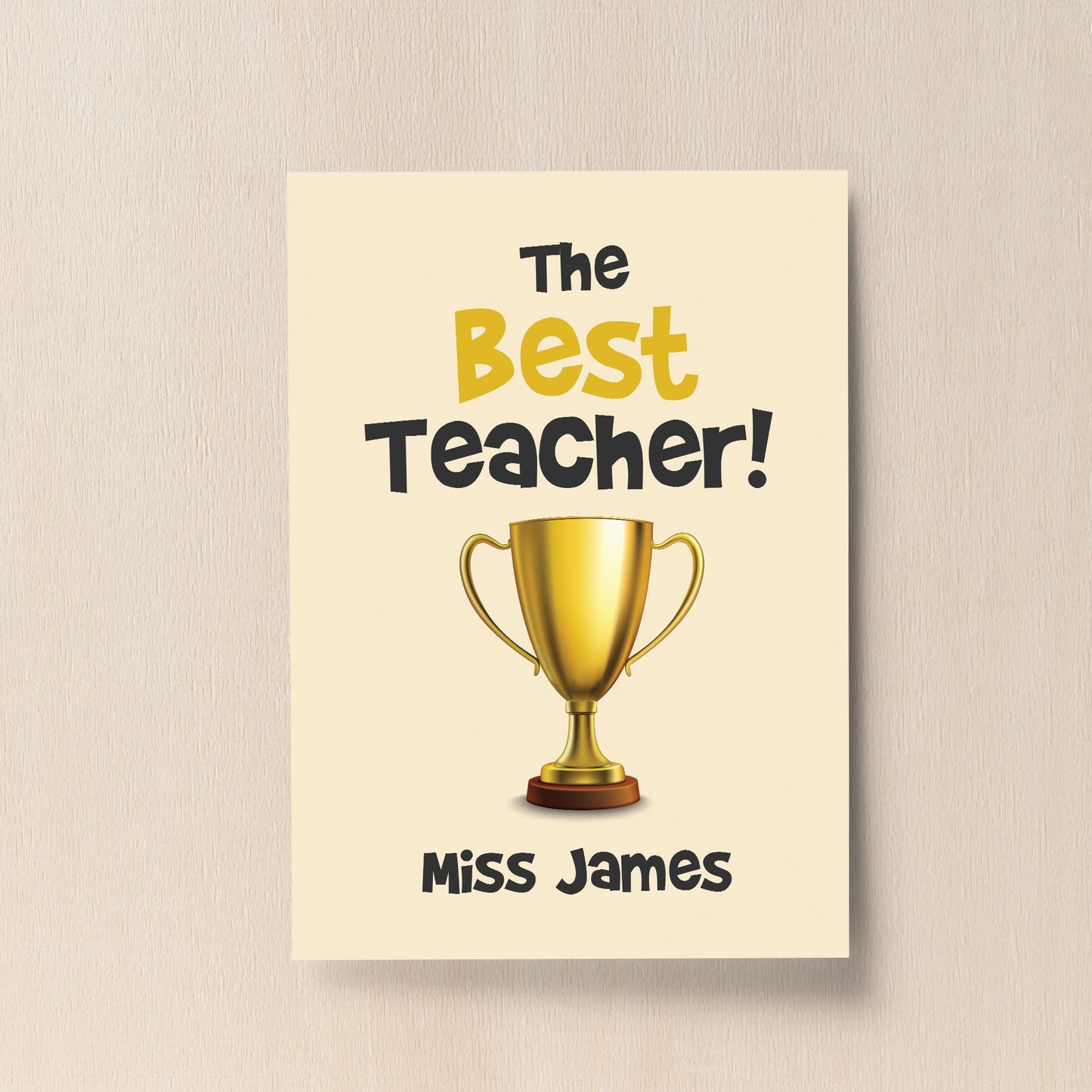 Best Teacher Print Personalised Gift For Teacher Leaving School