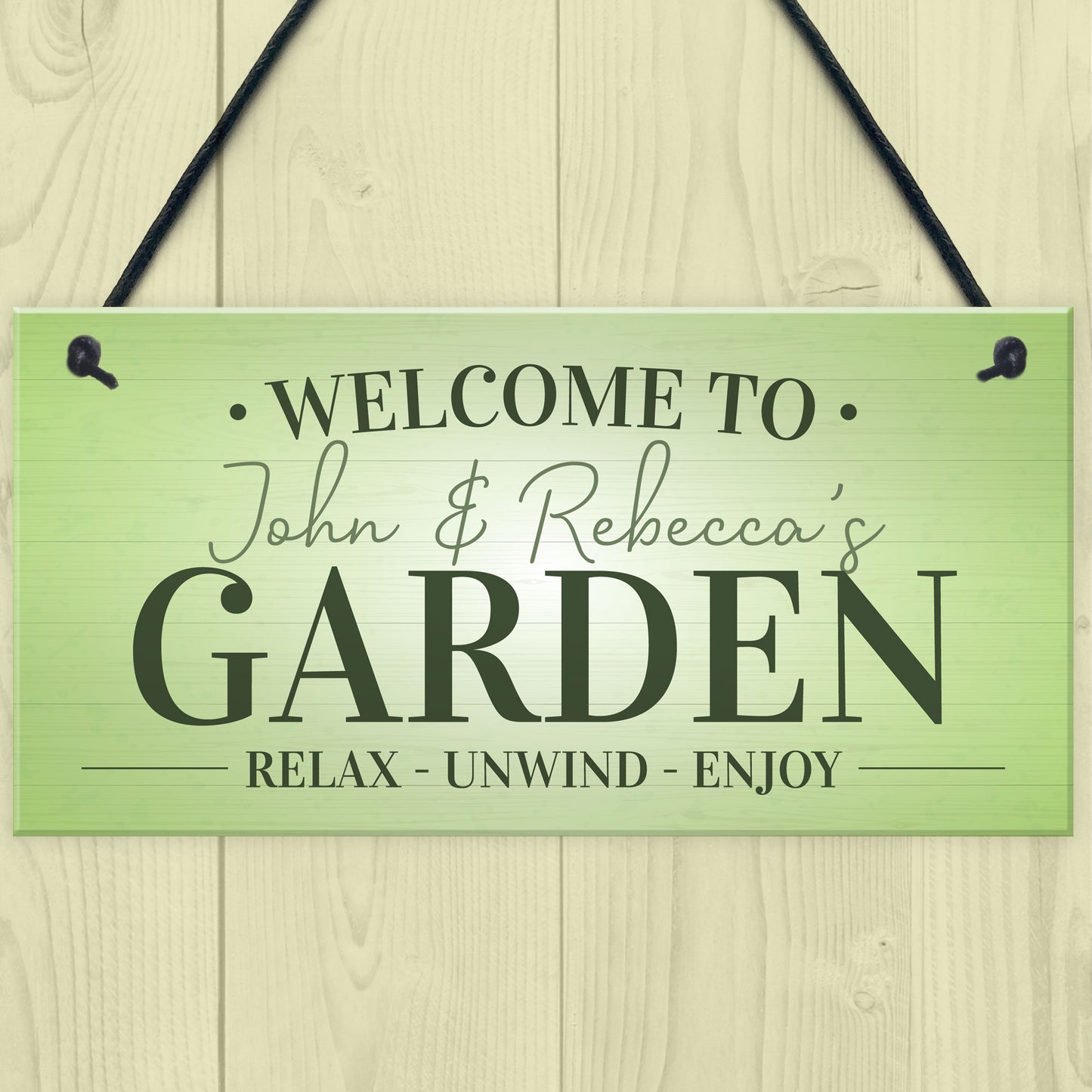 Garden Signs And Plaques RELAX UNWIND ENJOY Summerhouse Decking