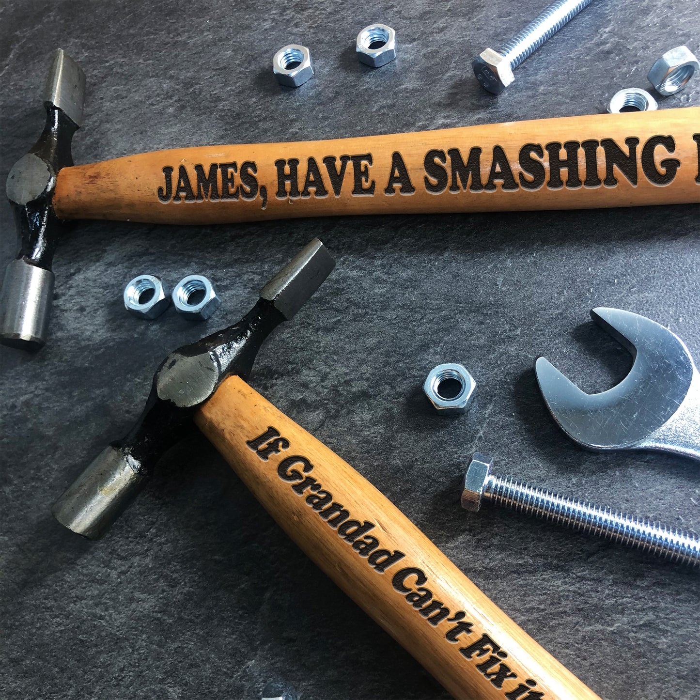 PERSONALISED Happy Birthday Engraved Hammer Novelty Gifts