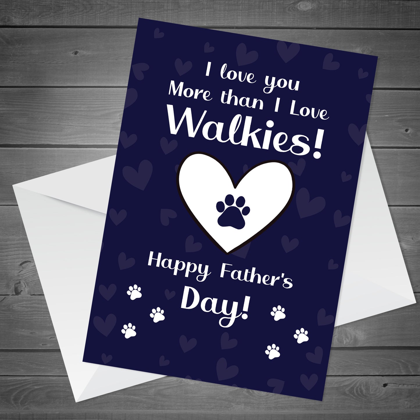 Funny Happy Fathers Day Card From The Dog For Dad Pet Design