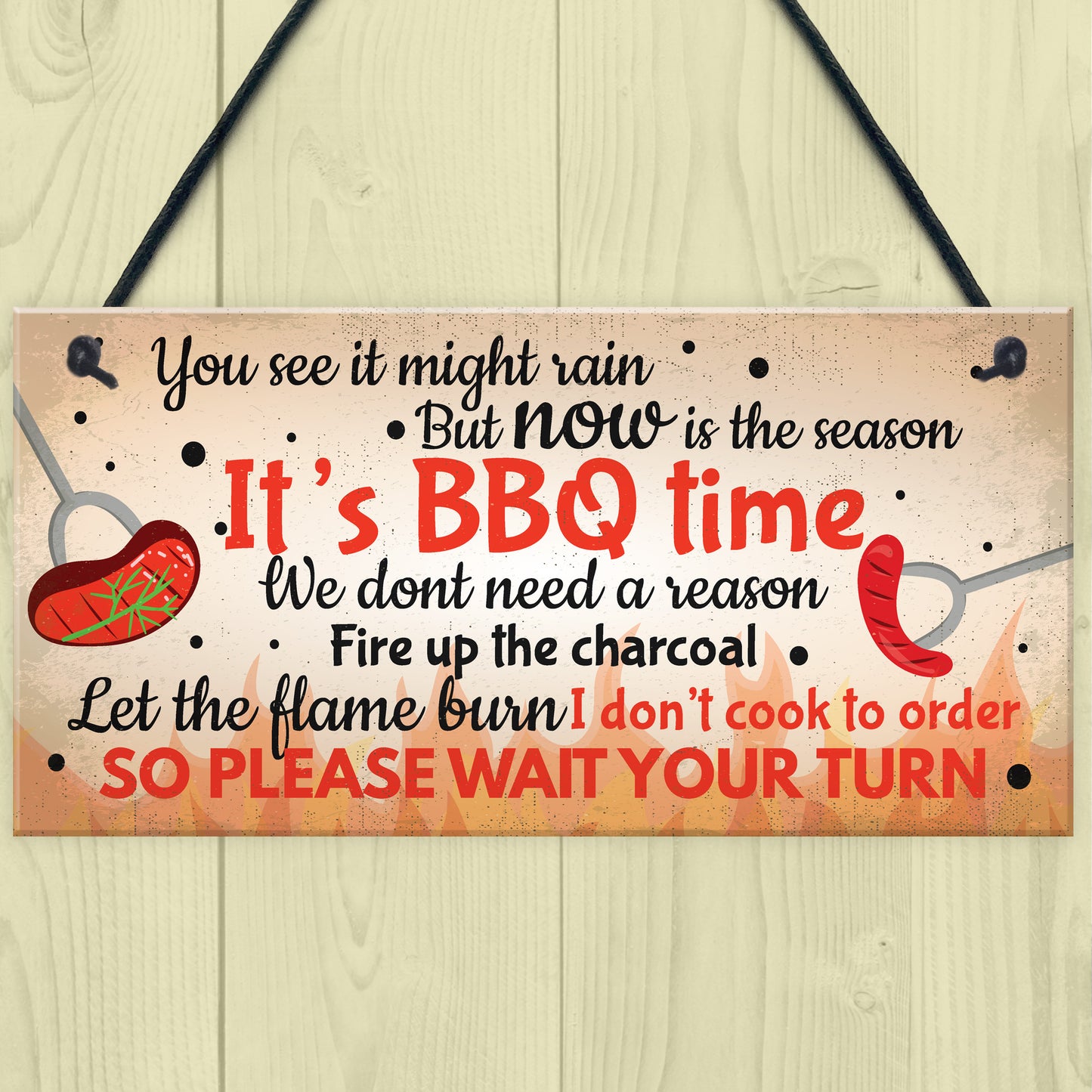 BBQ Novelty Garden Sign SummerHouse Bar Man Cave Shed Plaque