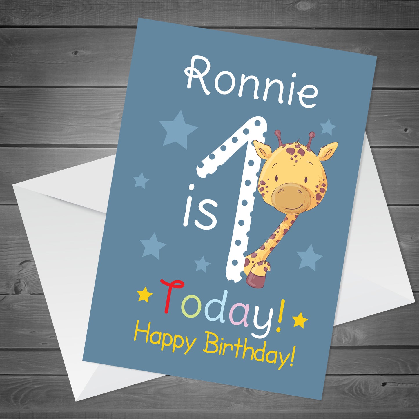 Personalised 1st Birthday Card For Daughter Son Cute Animal Card