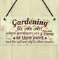 Gardening Art Novelty Hanging Plaques SummerHouse Signs Garden