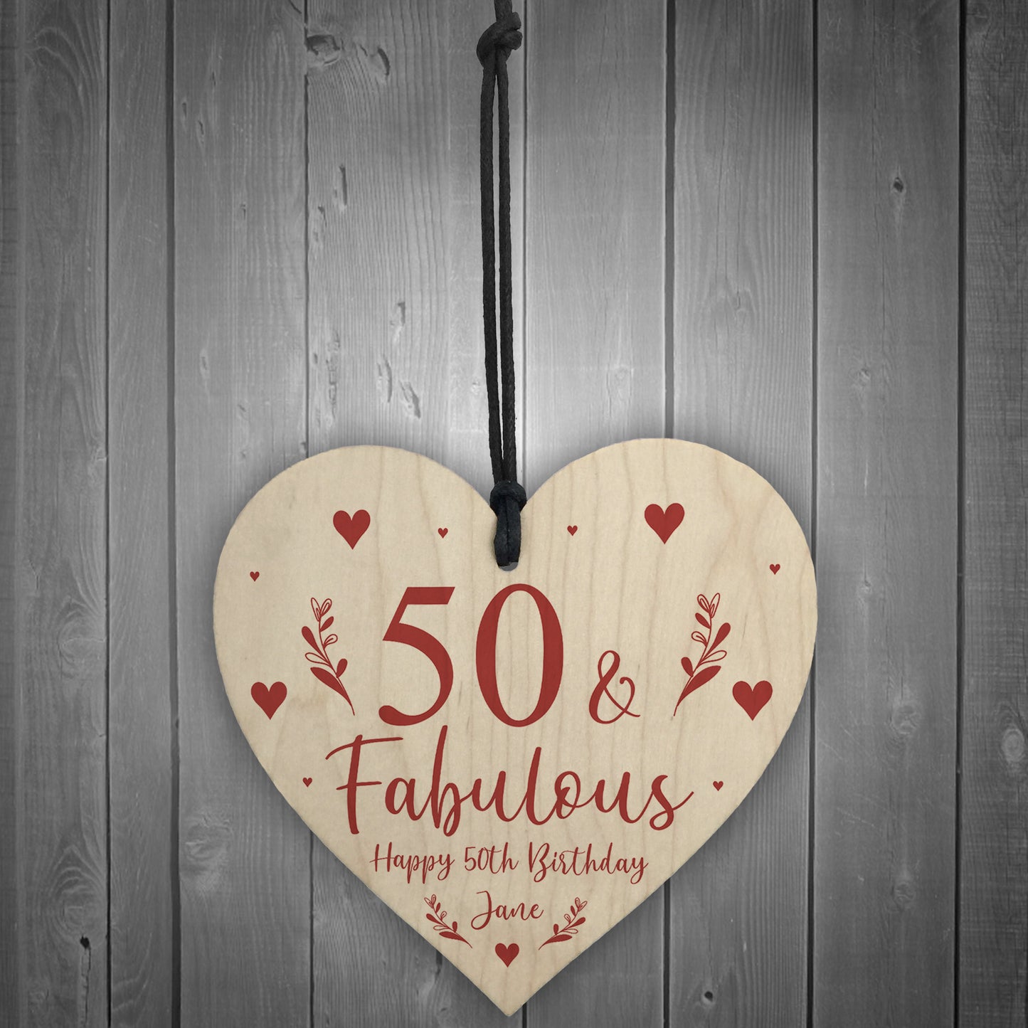 50th Birthday Gift For Mum Sister Auntie Personalised 50