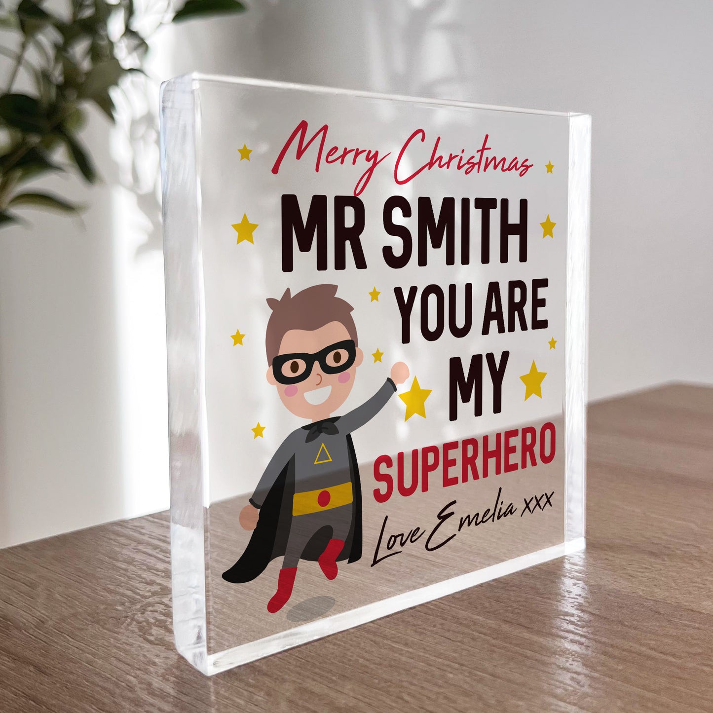 PERSONALISED Teacher Gifts For Men Superhero Gifts Teacher Gifts