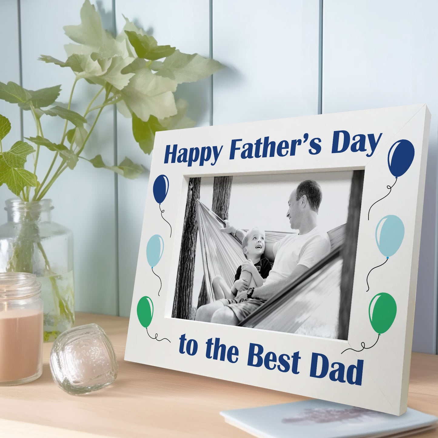 Fathers Day Gift Best Dad Gift for Dad Daddy Wood Photo Frame