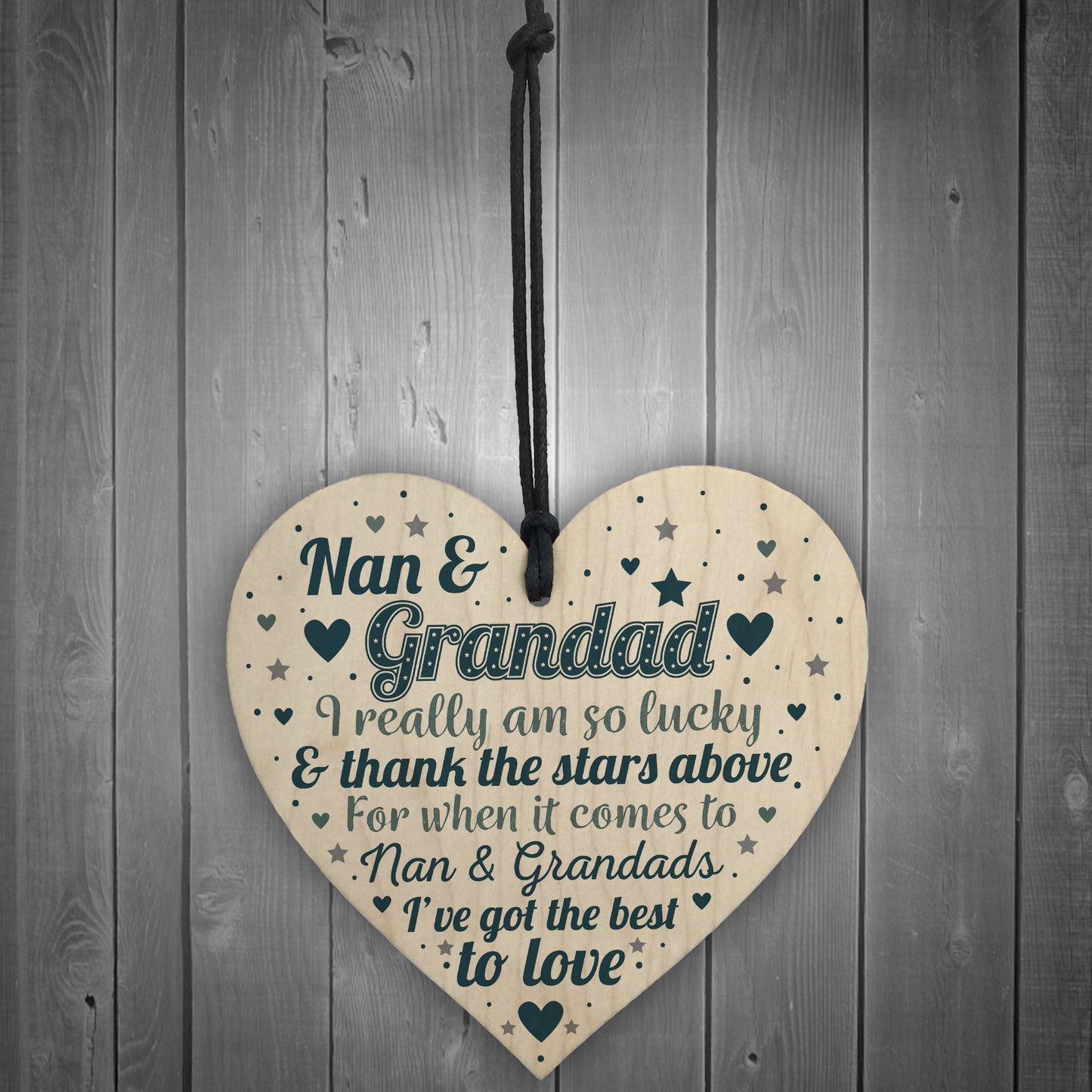 Nan And Grandad Gift For Birthday Christmas Heart Grandparents