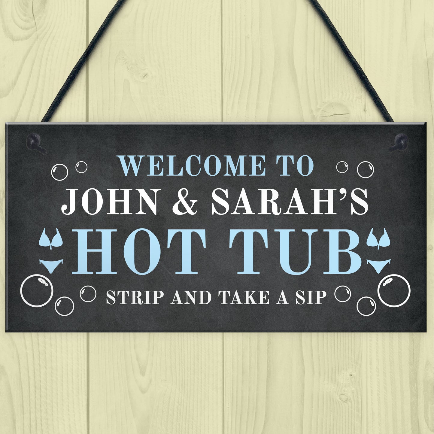 Hot Tub Sign Personalised Home Decor Hot Tub Accessories