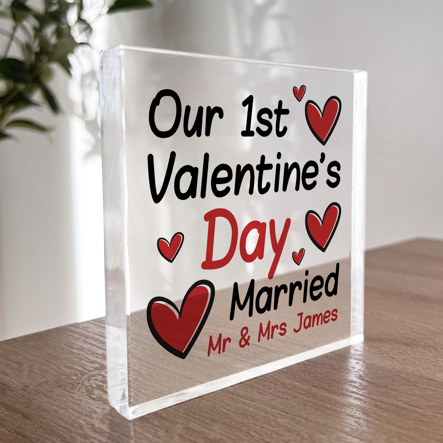 1st Valentines Day Married Gift Personalised Valentines Gift