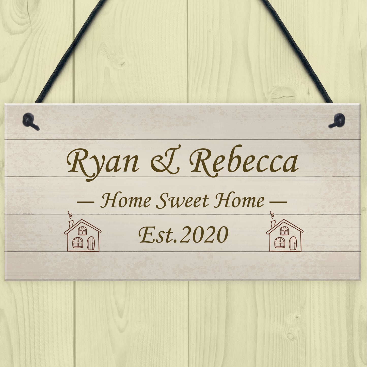 Home Sweet Home Sign PERSONALISED Welcome New Home Gift