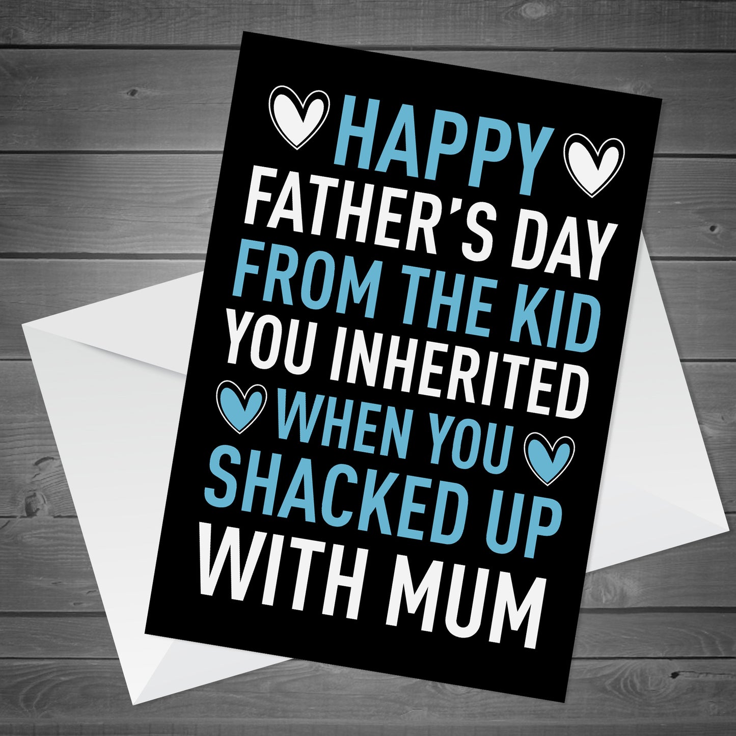 Funny Step Dad Fathers Day Card Fathers Day Card From The Kid
