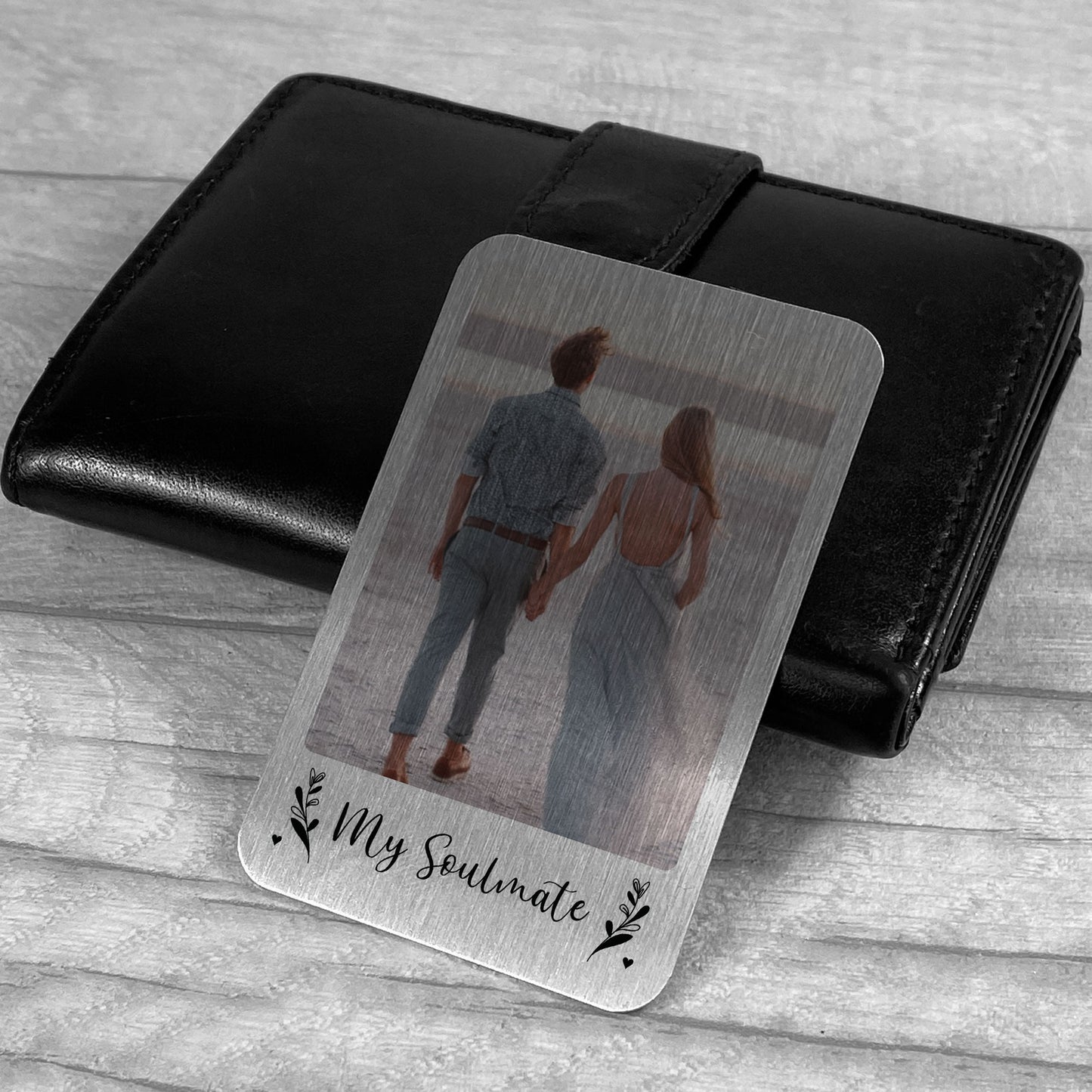 My Soulmate Gift Personalised Wallet Insert Husband Wife Him Her