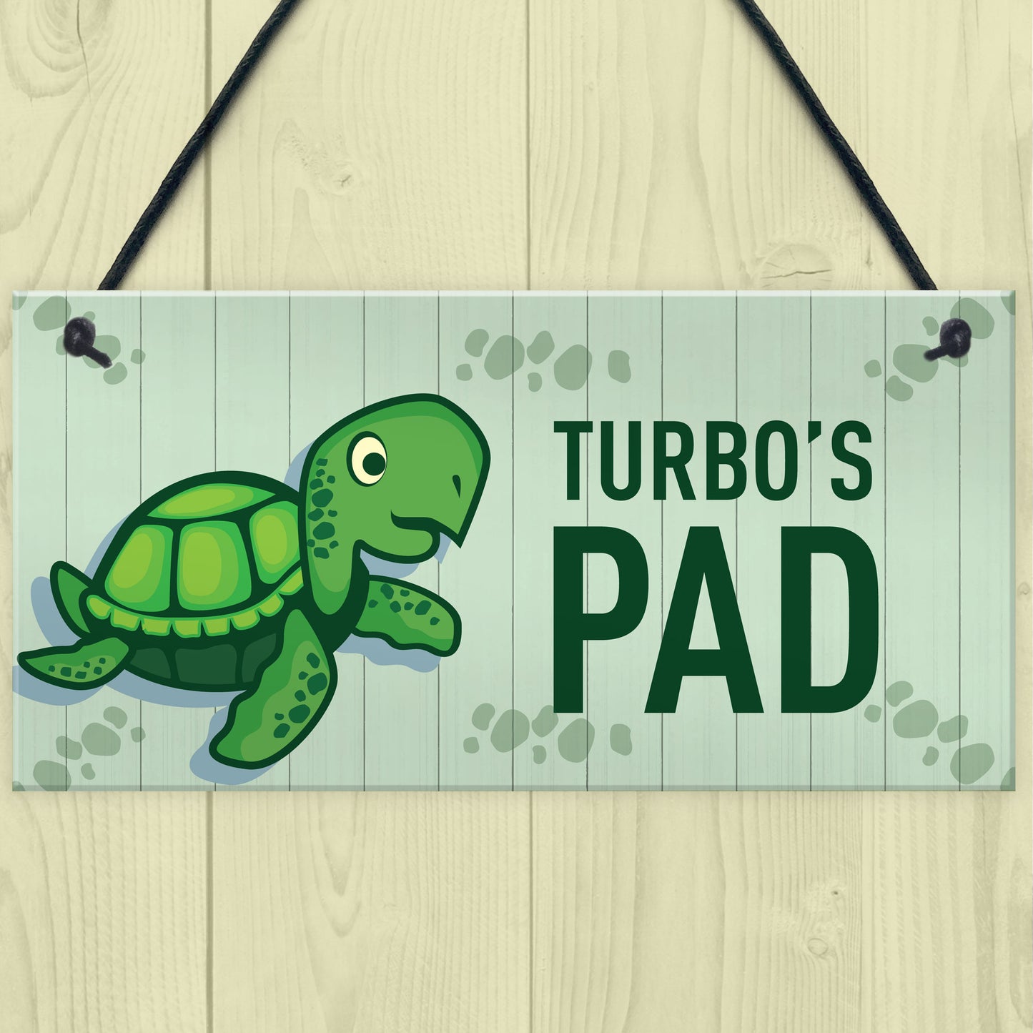 Turtoise Sign For Home PERSONALISED Pet Sign Turtle Sign