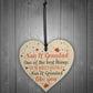 Nan Grandad Gift Hanging Heart Sign Birthday Christmas Xmas Gift