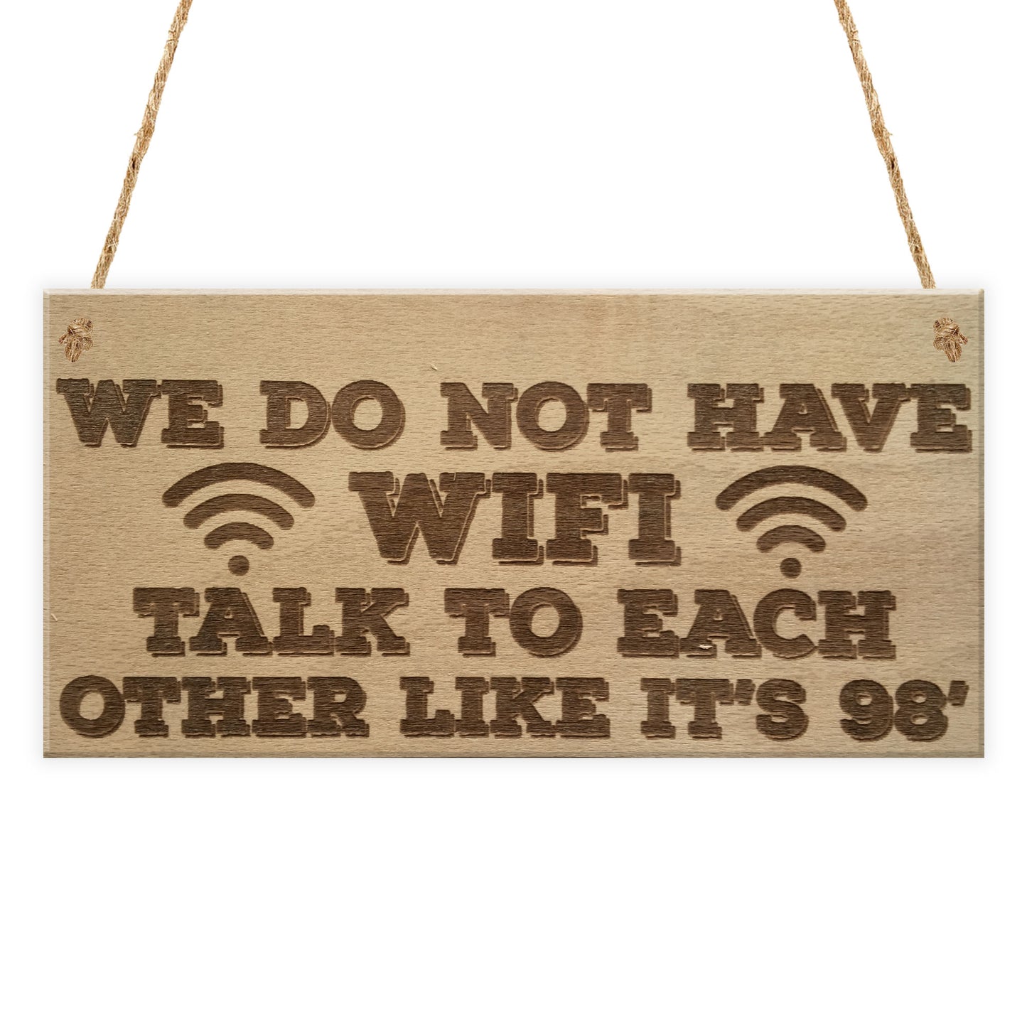 No Wifi Talk 98 Funny Bar Restaurant Pub Hotel Hanging Plaque